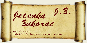 Jelenka Bukorac vizit kartica
